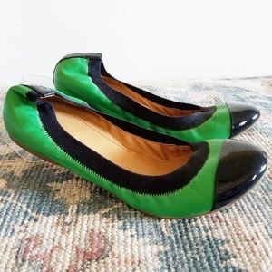 J. Crew Marley two toned leather ballet flat.